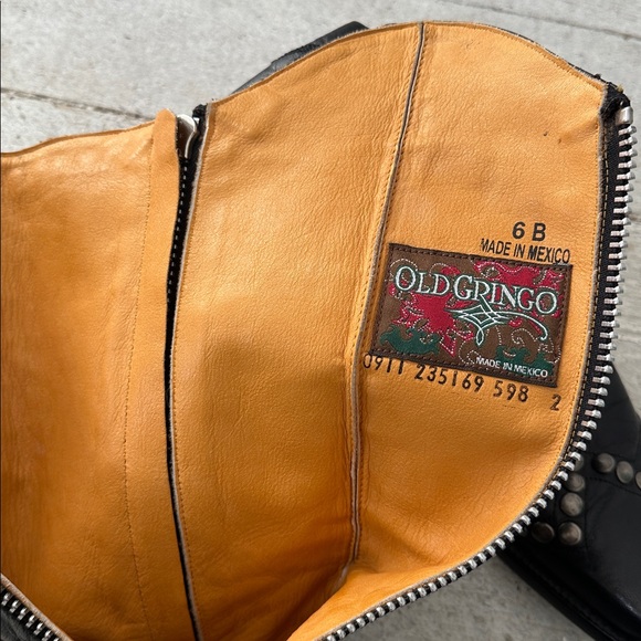 Old Gringo Studded Zip Leather Riding Boots Size 6 - Picture 8 of 9